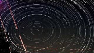 Polaris star rotation night sky star trails timelapse NoDecay V06957 [upl. by Aviv323]