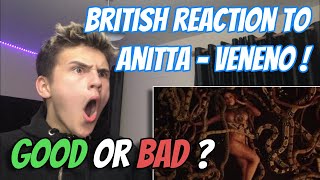 Anitta  Veneno Official Music Video   🇬🇧UK ReactionReview [upl. by Dnaltruoc]