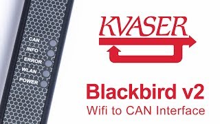 Kvaser BlackBird v2 Powerful WiFitoCAN Interface [upl. by Gnos479]