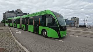 Malmö Sweden green public transport 4K [upl. by Orapma]