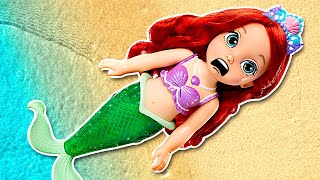 🌊 ¡La HIJA de la SIRENITA SALE del MAR │ La Sirenita Disney [upl. by Oilut]