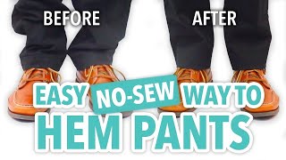 Easy NoSew Way to Hem Pants  HGTV Handmade [upl. by Nett]