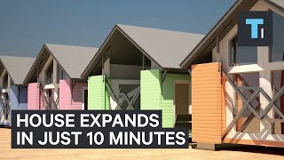 This expanding house is ready in 10 minutes [upl. by Nosnehpets]