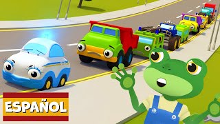 Había 10 en el camino  Garaje de Gecko  Carros para niños  Vídeos educativos [upl. by Adieren976]