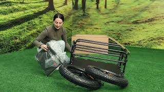 How to install the Pacycle Cargo Bike Trailer Pacycle cargotrailer installation [upl. by Tailor962]