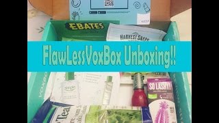 My First Influenster VoxBox  FlawlessVoxBox Unboxing [upl. by Mose]