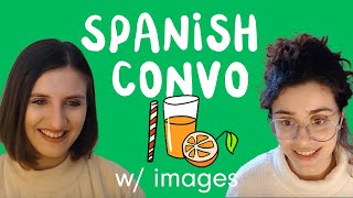 Easy Spanish Conversation Talkin mostly about drinking straws  Comprehensible Input [upl. by Ajin864]