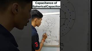 Spherical Capacitor  Electrostatics  Physics  Class 12  shorts physics [upl. by Susanetta]