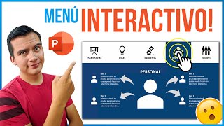 👉Sorprendente Infografía con MENU INTERACTIVO en PowerPoint ✅ FÁCIL✅ [upl. by Onid151]