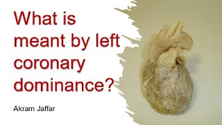 What is meant by left coronary dominance [upl. by Assirec]