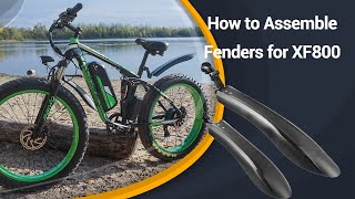 How to Assemble Fenders and Mudguards for Cyrusher Fat Tire Electric Bikes [upl. by Yekcin]