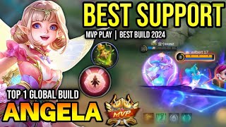 ANGELA BEST BUILD 2024  BUILD TOP 1 GLOBAL ANGELA GAMEPLAY  MOBILE LEGENDS✓ [upl. by Joachima123]