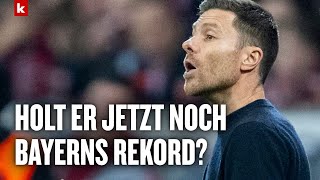 Xabi Alonso über die Rekordjagd auf Hansi Flicks Bayern [upl. by Elahcim571]