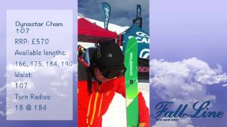 FallLine ski reviews Dynastar Cham 107  Powertrack 201415 [upl. by Ahsiuqram]