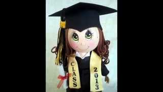 Graduation Fofucha Doll craft foam doll [upl. by Etnad783]