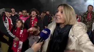 Vídeo de adepta do Benfica tornase viral [upl. by Kit]