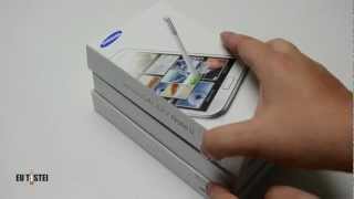 Phablet Samsung Galaxy Note II N7100  Unboxing Brasil [upl. by Tully481]