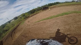 HELMET CAM Bobby Piazza  Boyesen 2 Stroke Shootout  250 A  Moto 2 [upl. by Esdnil512]