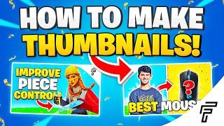 How To Make Fortnite Thumbnails YouTube Thumbnail Tutorial [upl. by Manara]