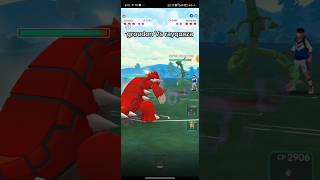 😱Weather trio battle groudon vs Rayquaza in Pokemon go shots viral trending inpokemongo [upl. by Ludlow936]