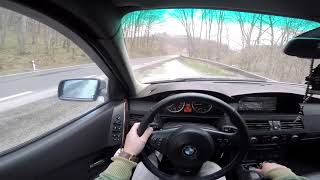 BMW E60 530D  POV DRIVING WINDING ROAD UPHILL  484000km [upl. by Eilloh]