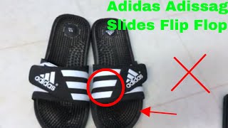 ✅ How To Use Adidas Adissage Slides Flip Flops Review [upl. by Eclud876]