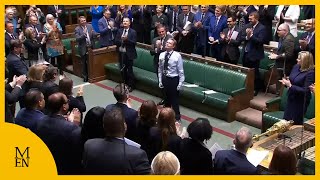 Standing ovation for MP who had limbs amputated after sepsis [upl. by Arlinda218]