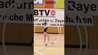 Bavarian Champinships 2023 in gymwheel Julia Durmann gymmotivation sportreels [upl. by Wyne773]