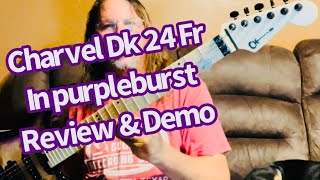 Charvel Pro Mod DK24P HSS Purple Sunset review and democharvelguitar reviewanddemo guitarlicks [upl. by Akema]