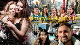 Almaty kazakhstan  Almaty Nightlife  Almaty snowfall  Almaty Girls Shymbulak Almaty [upl. by Coco]