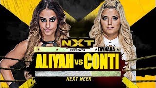 Aliyah vs Taynara Conti  NXT 3 [upl. by Pease]