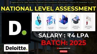 Deloitte NLA 2025 Join the Cyber Security Bootcamp for BTechMTechMCA Graduates – Apply Now [upl. by Aremihc295]