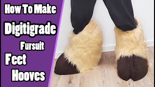 How To Make Digitigrade Fursuit Feet Hooves  Fursuit Tutorial  PDF Pattern [upl. by Airla]