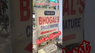 Bhogal Chole Bhature  Best or Worst Chole Bhature in CP [upl. by Mcferren]