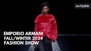 Emporio Armani Fashion Show  FallWinter 202425 4K  tooStylish [upl. by Aker]