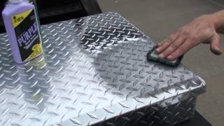 How to Polish Diamond Plate the Easy Way by Hand 2 [upl. by Matthus142]