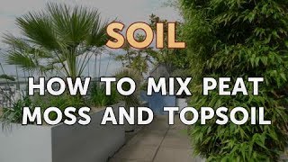 How to Mix Peat Moss and Topsoil [upl. by Earej864]