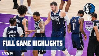 Dallas Mavericks Team Highlights vs Sacramento Kings  32924 [upl. by Mariya]