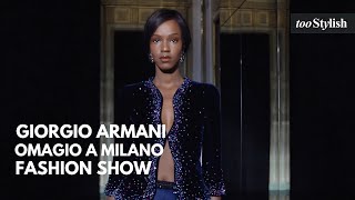 Giorgio Armani Privé Fashion Show  In Omaggio a Milano 4K  tooStylish [upl. by Wearing259]