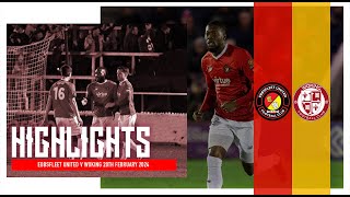 HIGHLIGHTS  Ebbsfleet United Vs Woking [upl. by Ellerrad]