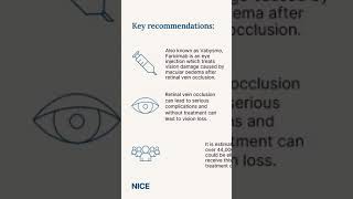 Faricimab for treating visual impairment caused by macular oedema after retinal vein occlusion [upl. by Nester]