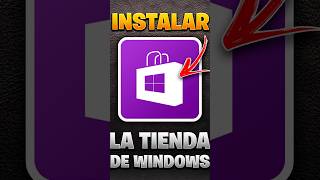 🔥Cómo INSTALAR la Microsoft Store en Windows 10 [upl. by Irita920]