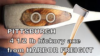 Harbor freight tools PITTSBURGH 4 12 lb axe review and potential quality issues [upl. by Eymaj121]