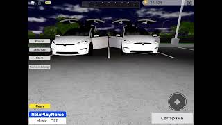 Tesla Model X Multi Lightshow Roblox autopilot simulator [upl. by Betz]