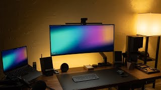 Dream Home Office Desk Setup Tour 2024 [upl. by Notyrb]