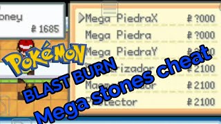 Pokemon BLAST BURN  Mega stones cheats [upl. by Macknair56]