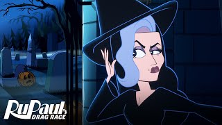 Michelle amp The Draghouls 🧟‍♀️🎃👻 Original Animated Holiday Short  RuPaul’s Drag Race 👠✨ [upl. by Magdalen]