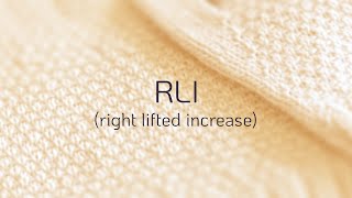 RLI right lifted increase [upl. by Holle]