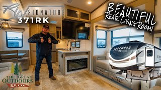 BEAUTIFUL Rear Kitchen Luxury Fifth Wheel  2024 Rockwood Signature 371RK [upl. by Ruthie]