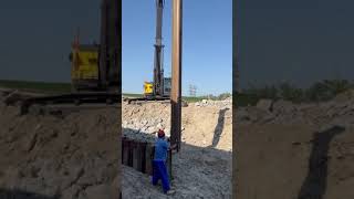 Insert steel sheet piles TraineeEngineer [upl. by Dnumsed666]